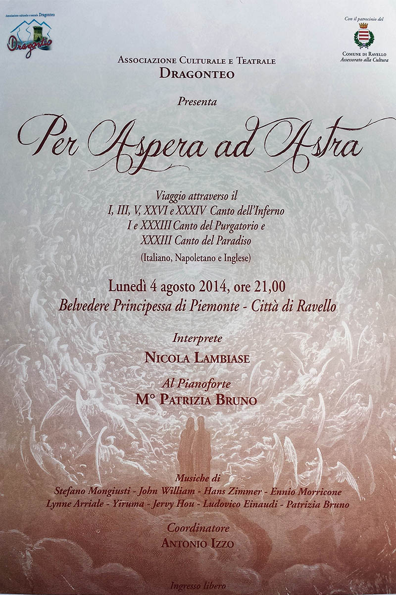 Locandina evento Ravello agosto 2014